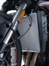 Hliníková mřížka chladiče,TRIUMPH Street Triple R / S / RS 765,Černá